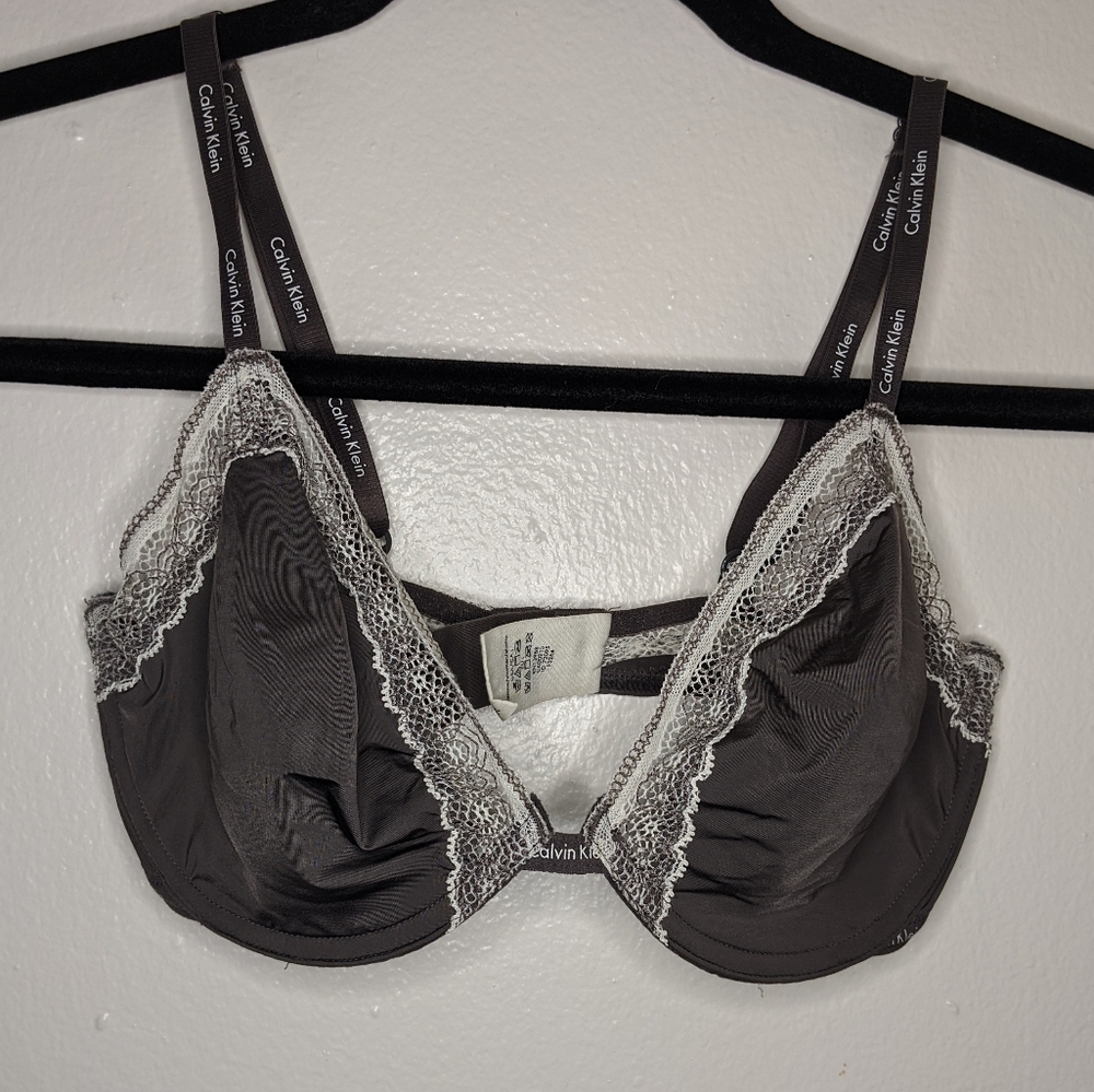 Calvin Klein Brown Wired Padless Bra 32D